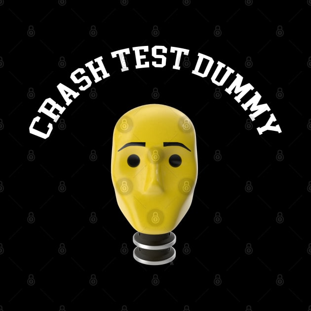 Crash Test Dummy Yellow Head with Safety Mark Background by ActivLife