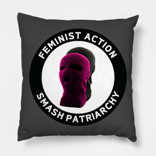 Feminist Action Smash Patriarchy Pillow