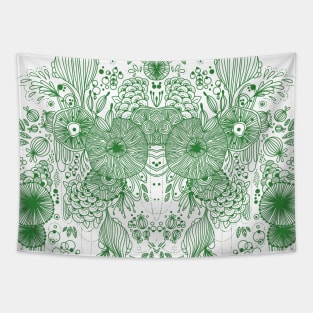 ABSTRACT PATTERN GREEN Tapestry