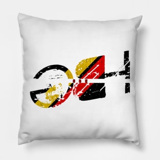 vintage typo GBH Pillow