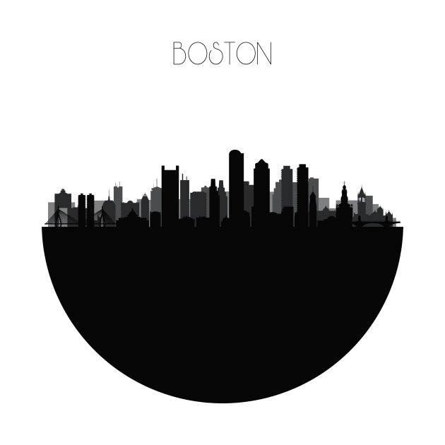 Boston Skyline V2 by inspirowl