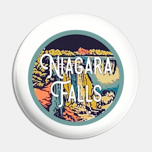 Niagara Falls Vintage Travel Decal Pin