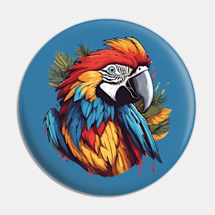 Macaw Parrot Pin