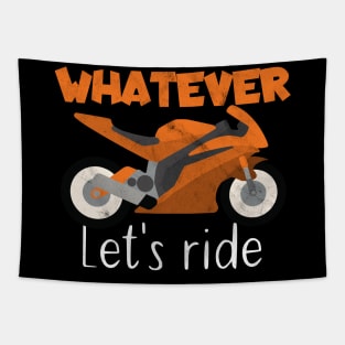 Motorcycle whatever let's ride Tapestry