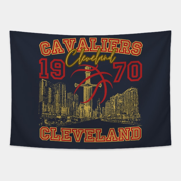 cleveland cavaliers Tapestry by soft and timeless