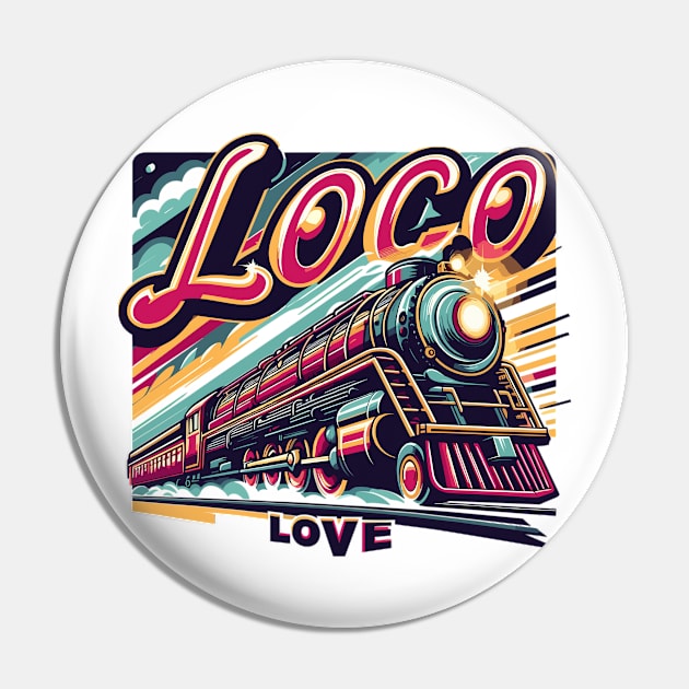 Train Vintage, Loco Love Pin by Vehicles-Art