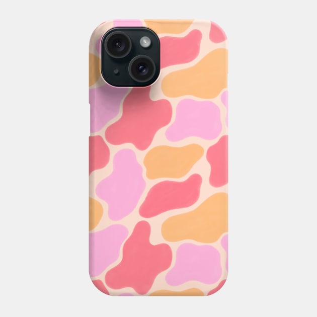 Cute Pastel Dinosaur Pattern Phone Case by Trippycollage