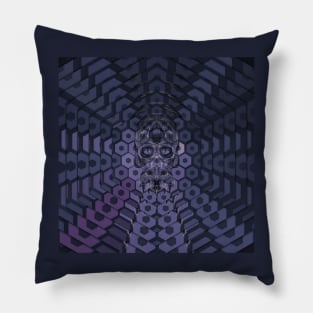 Electroluminated Skull Radiate - Midnight Pillow