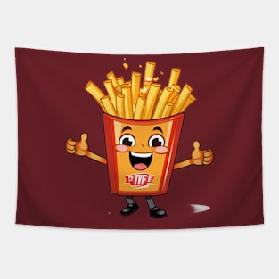 kawaii french fries T-Shirt cute ,potatofood Tapestry