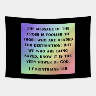 Bible Verse 1 Corinthians 1:18 | Christian Tapestry