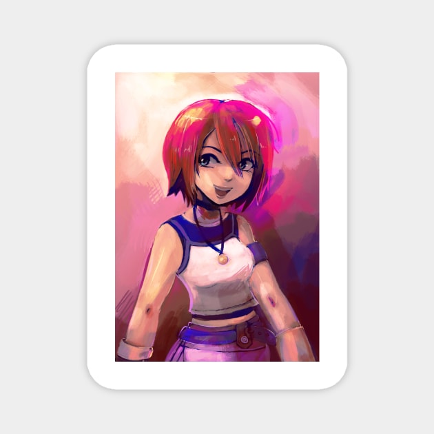 Kairi - Painterly Portrait Magnet by saradaboru