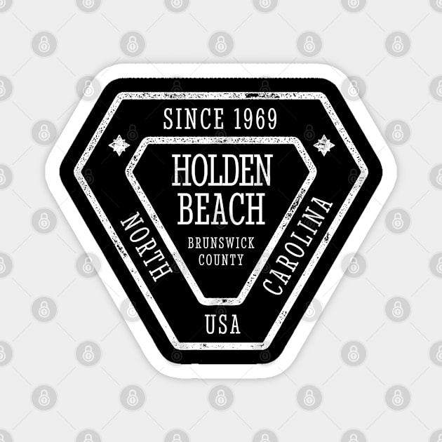 Holden Beach, NC Summertime Vacationing Sign Magnet by Contentarama