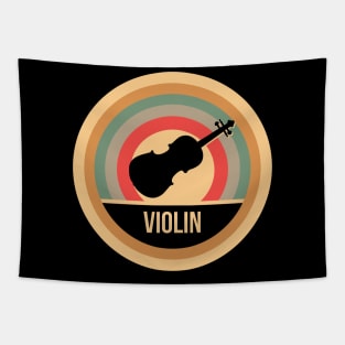 Retro Vintage Violin Gift For Violinists Tapestry