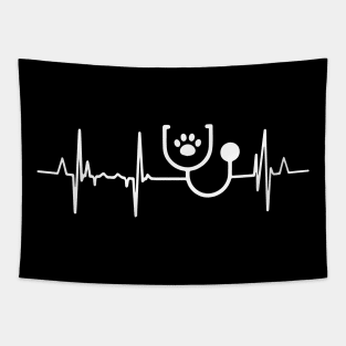 Future Veterinarian Heartbeat Vet Heartline Tapestry