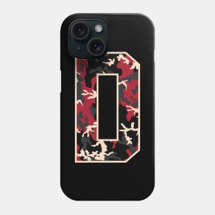 Initial Capital Letter A Camo Alphabet Gift Women Men Boys Girls Phone Case