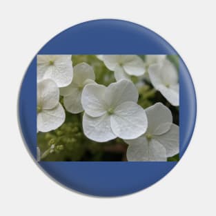 Delicate White Tree Flowers Pin