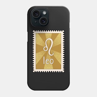 Leo Zodiac Sign Stamp Phone Case