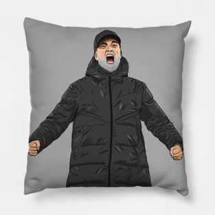 Jürgen Klopp without glasses Pillow