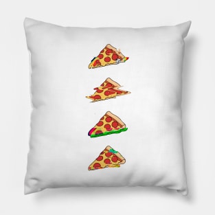 piZZA glitch Pillow