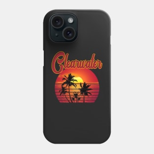 Clearwater Retro Vintage Sunset Beach Phone Case