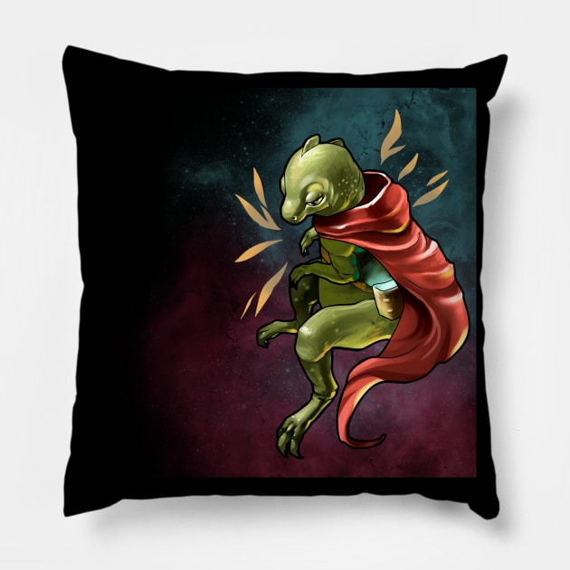 Space Invader Reptile Pillow by Vika_lampa_13