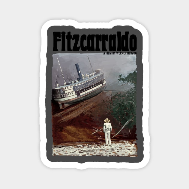 Fitzcarraldo movie Illustration Magnet by burrotees