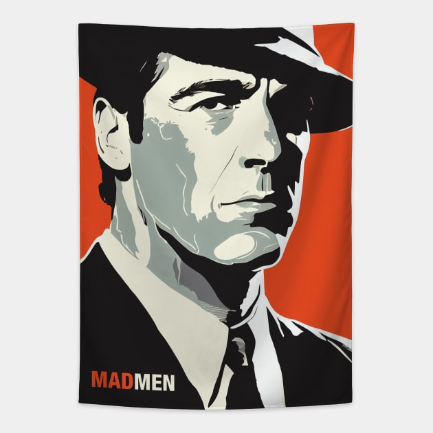 Don Draper Tapestry by 2ToastDesign