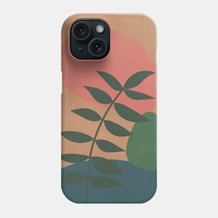 Colorful Scandi - Botanical Leaves 2 Phone Case