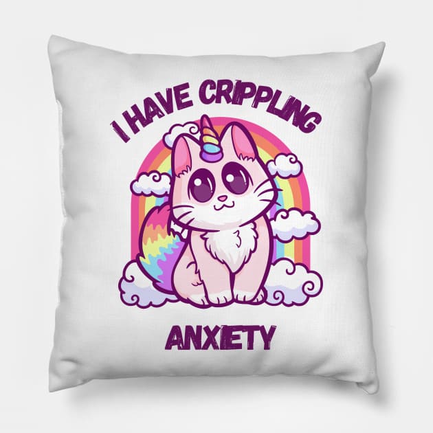 Chains of Anxiety: Navigating the Inner Turmoil Pillow by Holymayo Tee