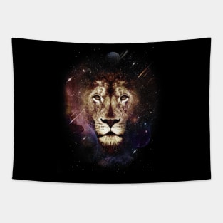 Galaxy Lion Head Tapestry