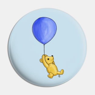 Winnie the Pooh and the big blue balloon Pin