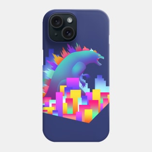 Neon City Godzilla Phone Case