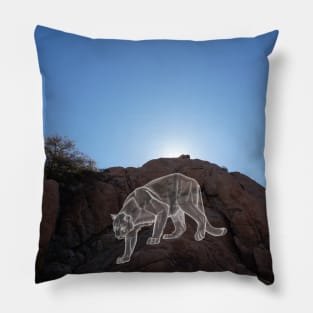 Ghost of a Cougar Prowling Pillow