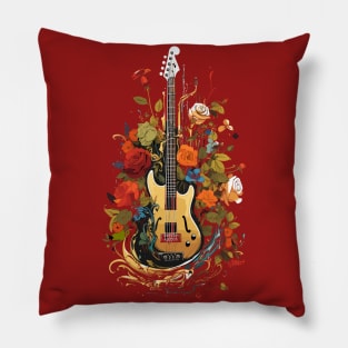 Guitar & Roses V2 Pillow