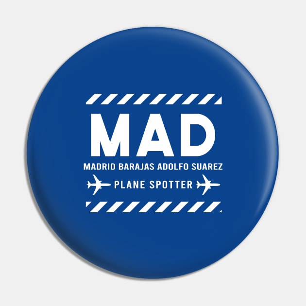 MAD Plane Spotter | Gift Pin by ProPlaneSpotter