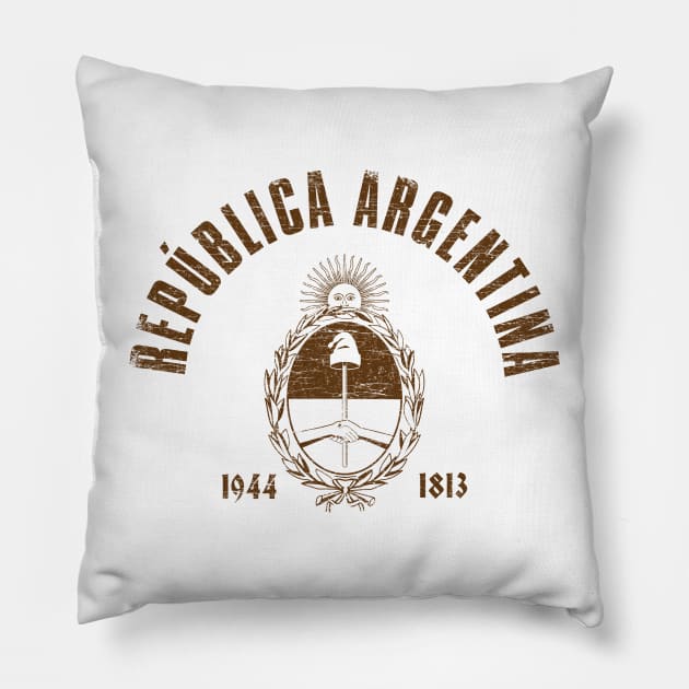 Republica Argentina Coat of Arms Pillow by zurcnami