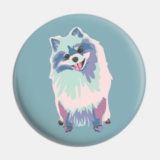 Pretty Pomeranian Portrait Pin