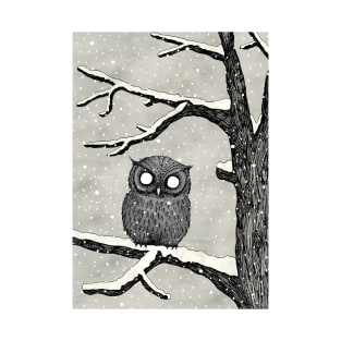 Owl in the Snow T-Shirt