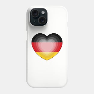 Heart Love Flag of Germany Phone Case