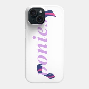 Ponies Typography - Twilight Sparkle Phone Case