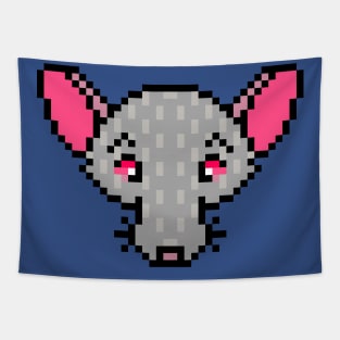 Pixelated Rad Rat (Full Color Version) Tapestry