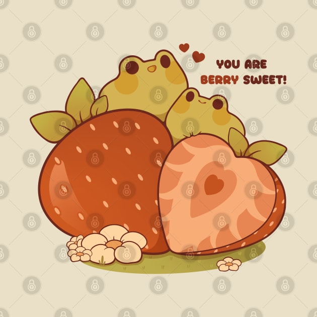 Sweet strawberry frogs by Rihnlin