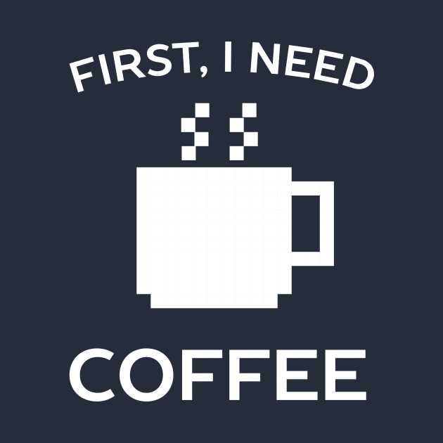 I need coffee gamer t-shirt by happinessinatee