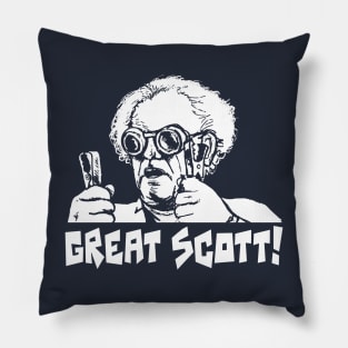 Great SCOTT! Doc Brown Illustration Pillow