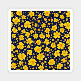 flowers  patterns blue purple coloration pigment hue tint colour tone light colorful Magnet