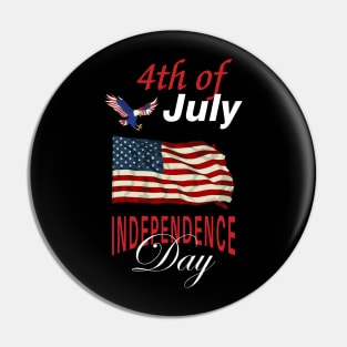 4th of July 1776  American independence day design Pin