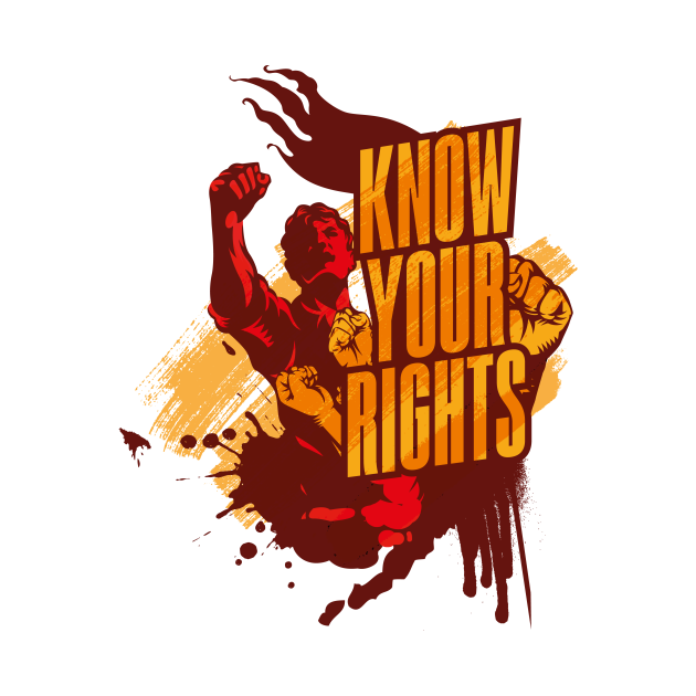 Know Your Rights Poster Know Your Rights TShirt TeePublic
