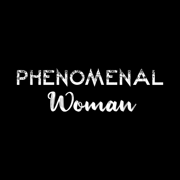 phenomenal woman t shirt by abuzaidstudio