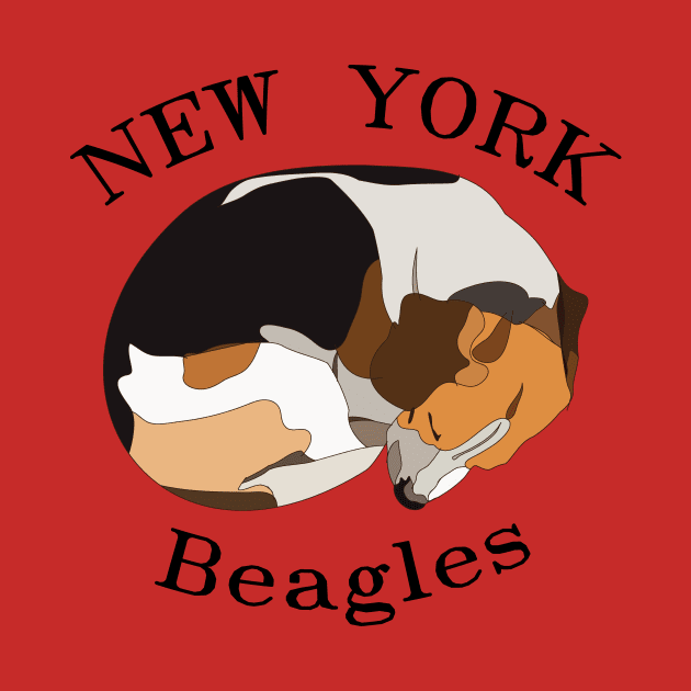 New York Beagles by Window House