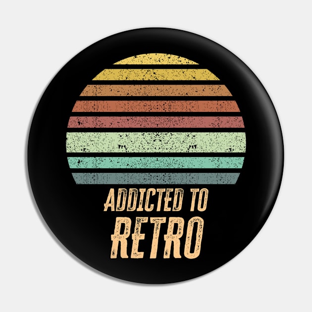 Addicted to RETRO Awesome Vintage old school style Sunset Pin by Naumovski